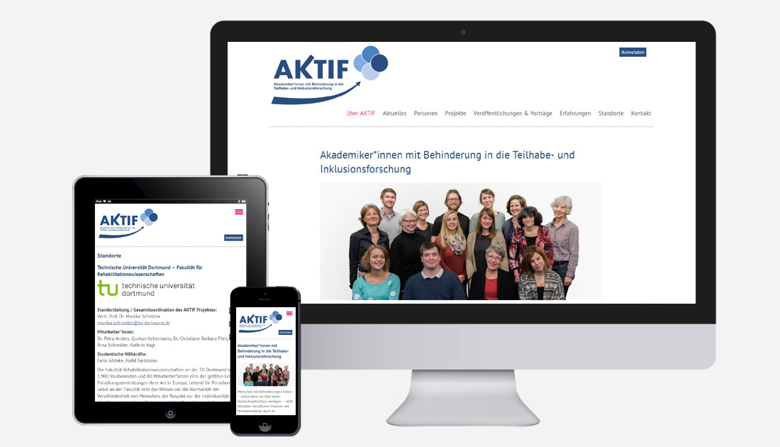 AKTIF - Projekt Akademiker*innen mit Behinderung in die Teilhabe- und Inklusionsforschung